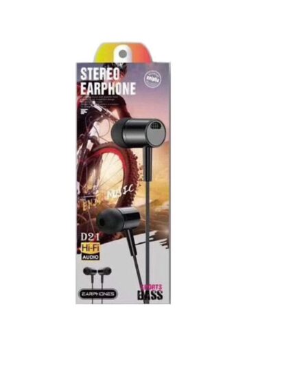 هندزفری استریو مدل Stereo Earphone Hi-Fi Audio D21