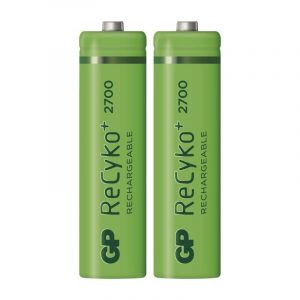 مشخصات، قیمت و خرید باتری قلمی قابل شارژ جی پی مدل ReCyko Plus 2700 بسته 2 عددی