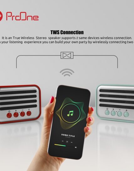 اسپیکر بلوتوثی قابل حمل پرووان مدل ProOne Real Series ا ProOne Real Series Portable Bluetooth speaker