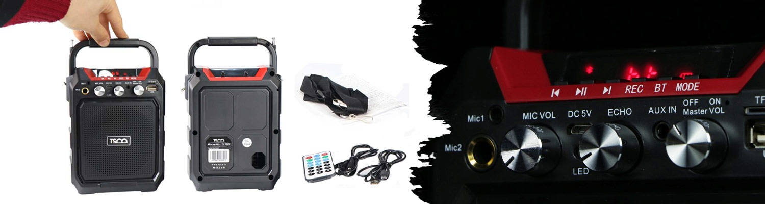مشخصات و قیمت خرید اسپیکر بلوتوثی تسکو TSCO TS 2399 همراه میکروفن و ریموت کنترل
