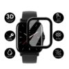 محافظ صفحه نمایش(گلس) دور مشکی ساعت هوشمند Amazfit GTS 2