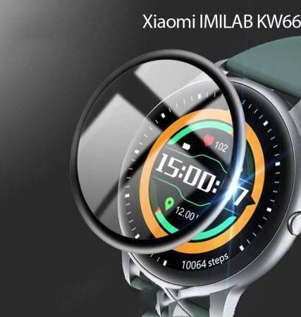 محافظ صفحه نمایش(گلس) نانو سرامیکی دور مشکی ساعت هوشمند IMILAB KW66