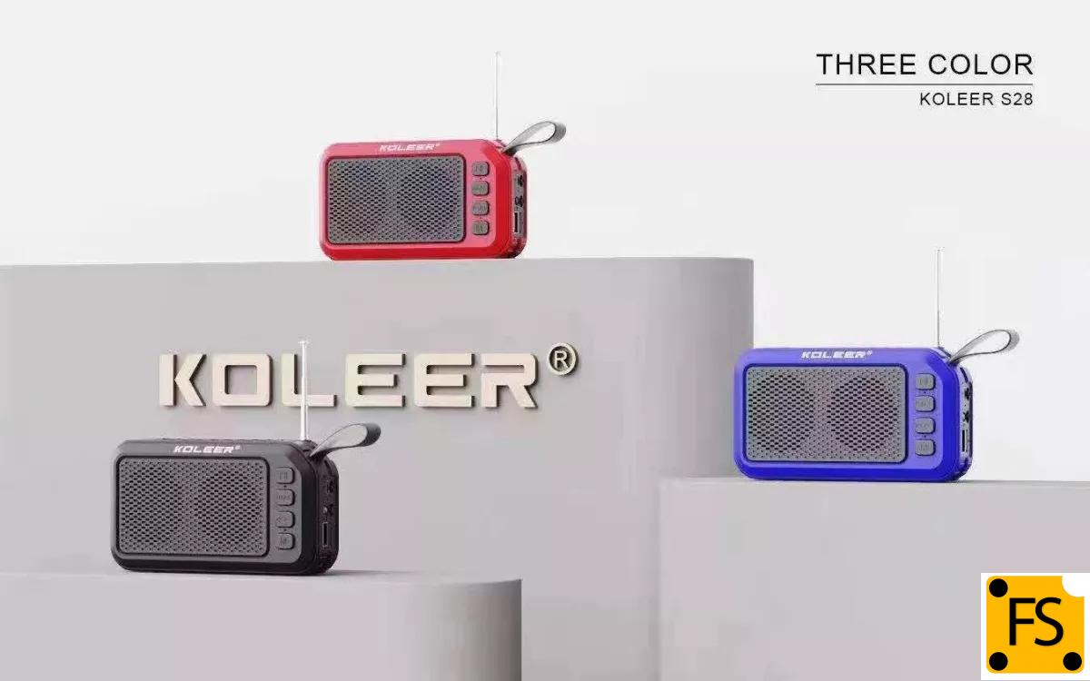 مشخصات،قیمت و خرید اسپیکر قابل حمل همراه شارژر خورشیدی کولیر مدل KOLEER S28