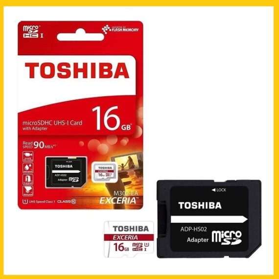 کارت حافظه میکرو توشیبا 16 گیگ UHS-1 کلاس 10 توشیبا Toshiba EXCERIA M301 MicroSDHC 16 GB Class10