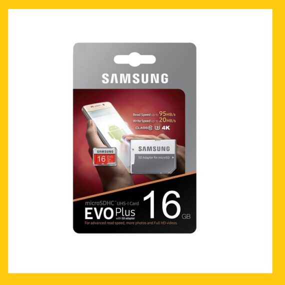 کارت حافظه سامسونگ مدل Evo Plus با ظرفیت 16G کلاس 10 استاندارد به همراه آداپتور SD