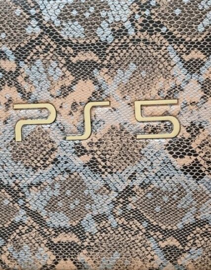 کیف حمل پی اس فایو PS5 پوست ماری طلایی